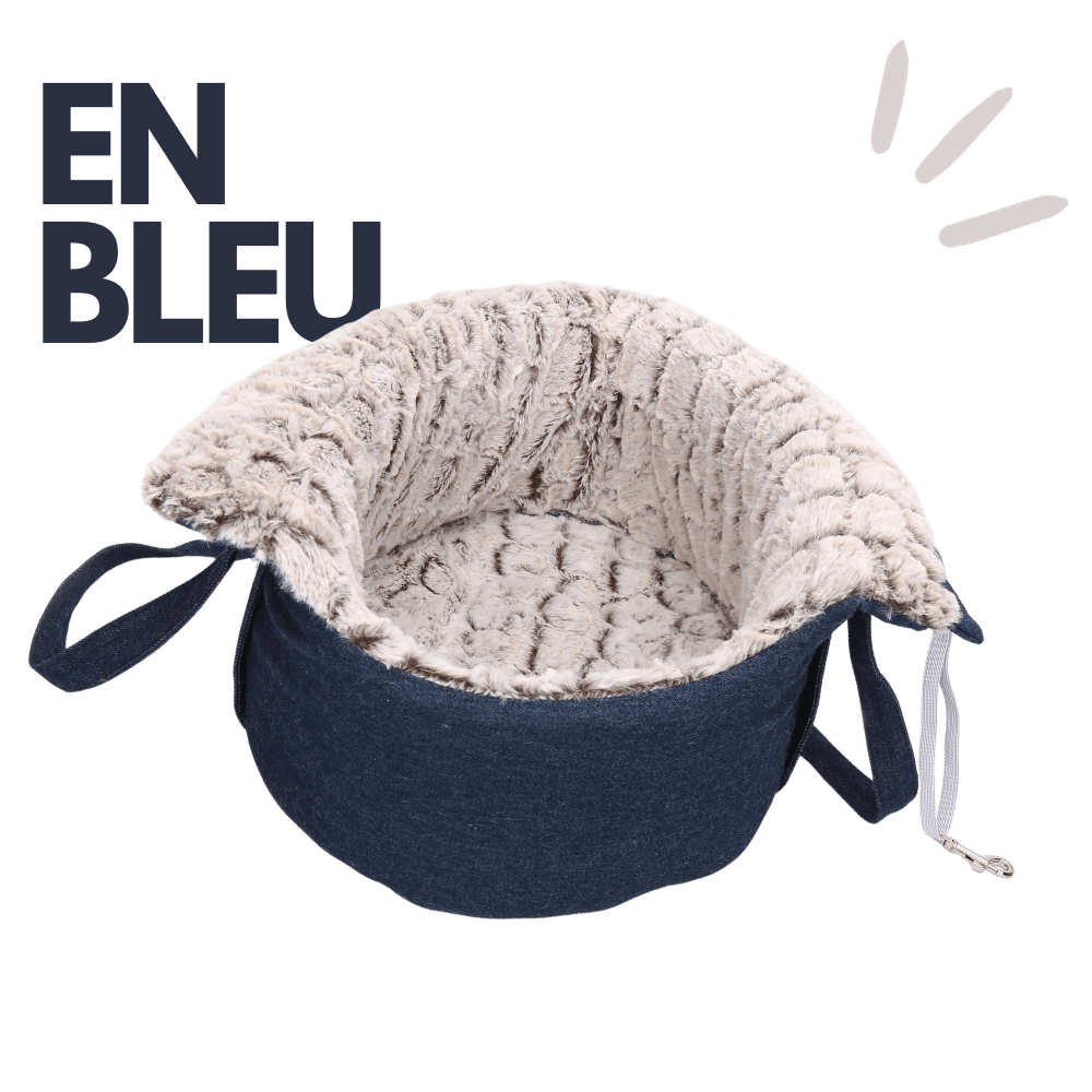 sac transportable pour chien en bleu Keleby