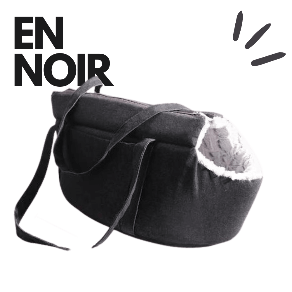 sac transportable pour chien en noir Keleby